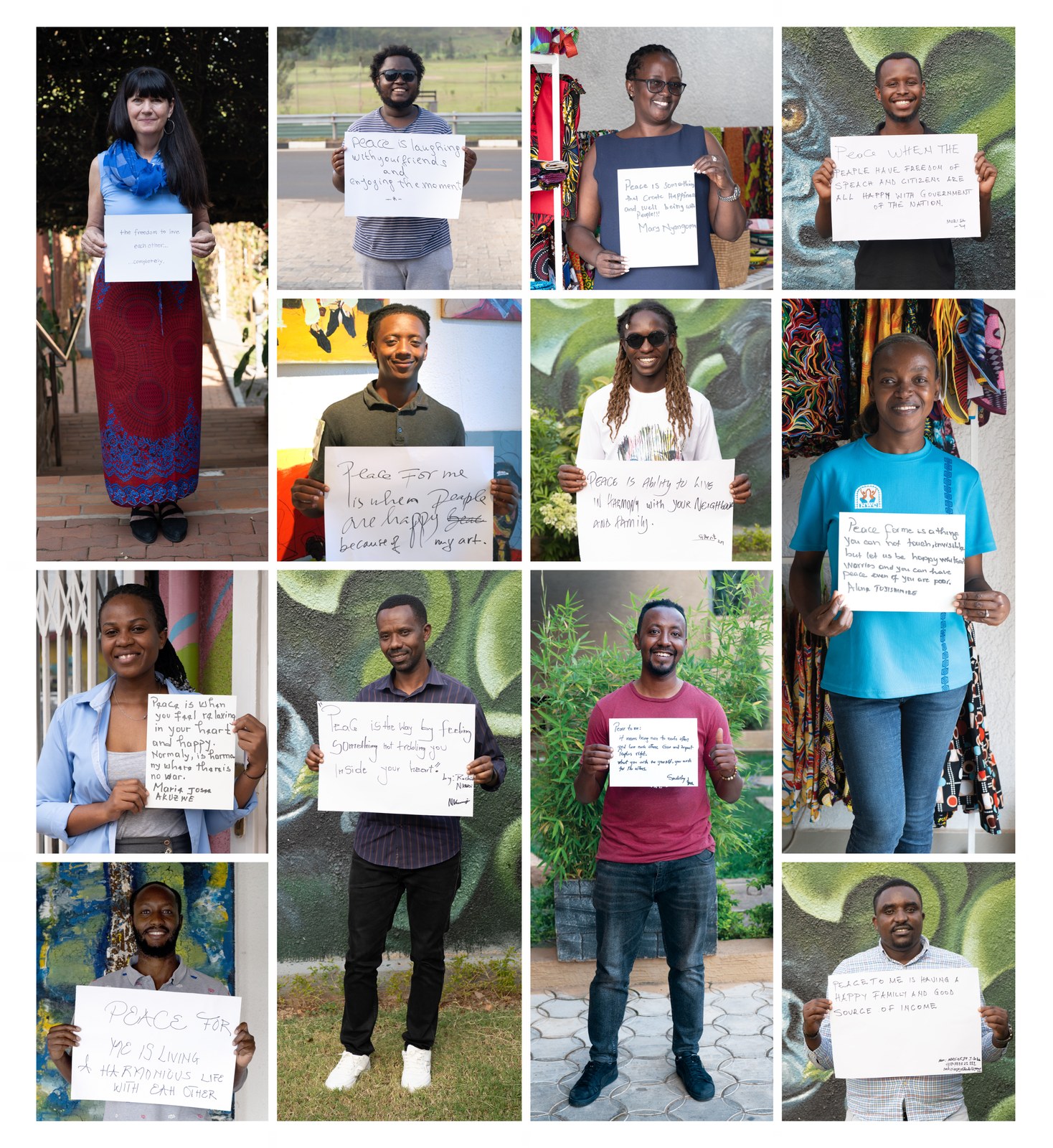 What is Peace? — Peace Portraits, Rwanda · Cultivating Peace Exhibition